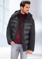 Quiltad kort jacka med st&aring;krage 