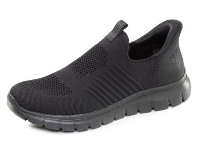 Rieker, l&auml;tta herrtofflor, med f&ouml;rst&auml;rkt h&auml;lkappa 