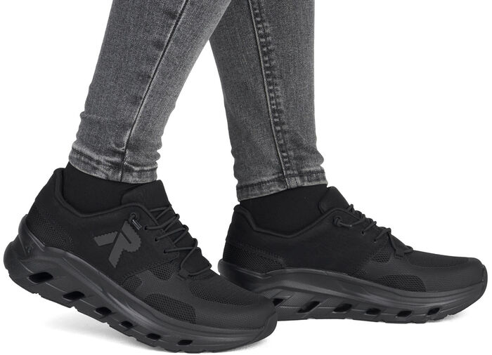 Rieker, sportiga damsneakers, vidd G, med uttagbar fotbädd, 