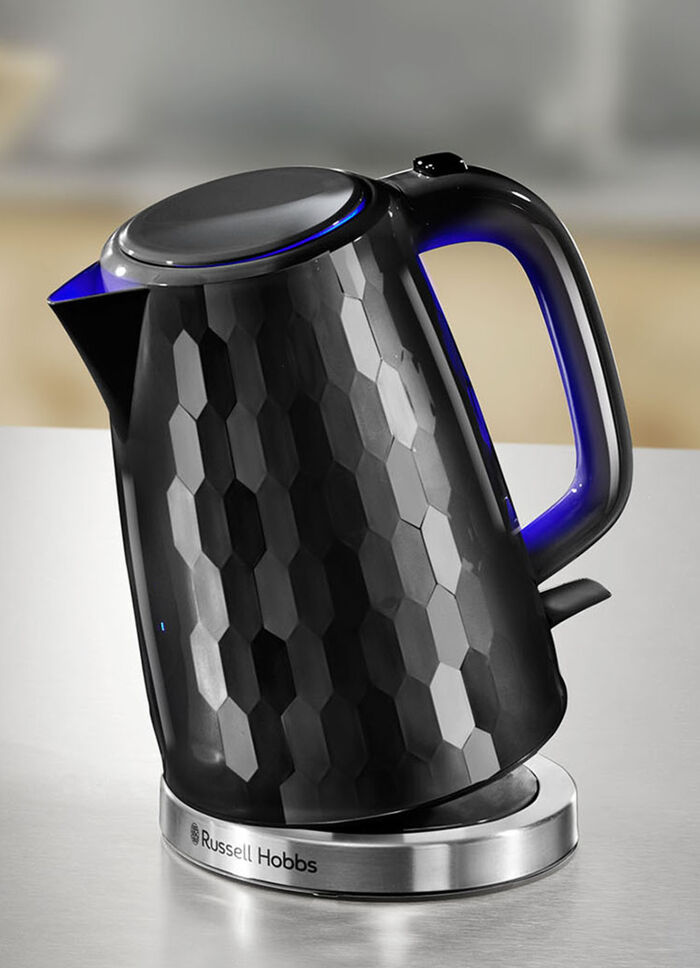 Russell Hobbs frukostserie Honeycomb i högglansig plast SVART