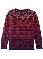 Jumper i färggradient SVART-RÖD-MULTICOLOR
