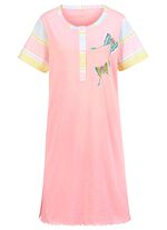 F&ouml;rpackning med tv&aring; nattlinnen, korta &auml;rmar med knappsl&aring; 