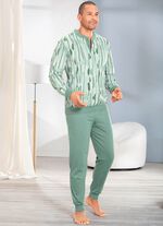 Pyjamas med knappsl&aring; och muddar 