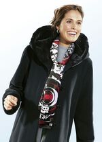 Scarf med fantasimönster 