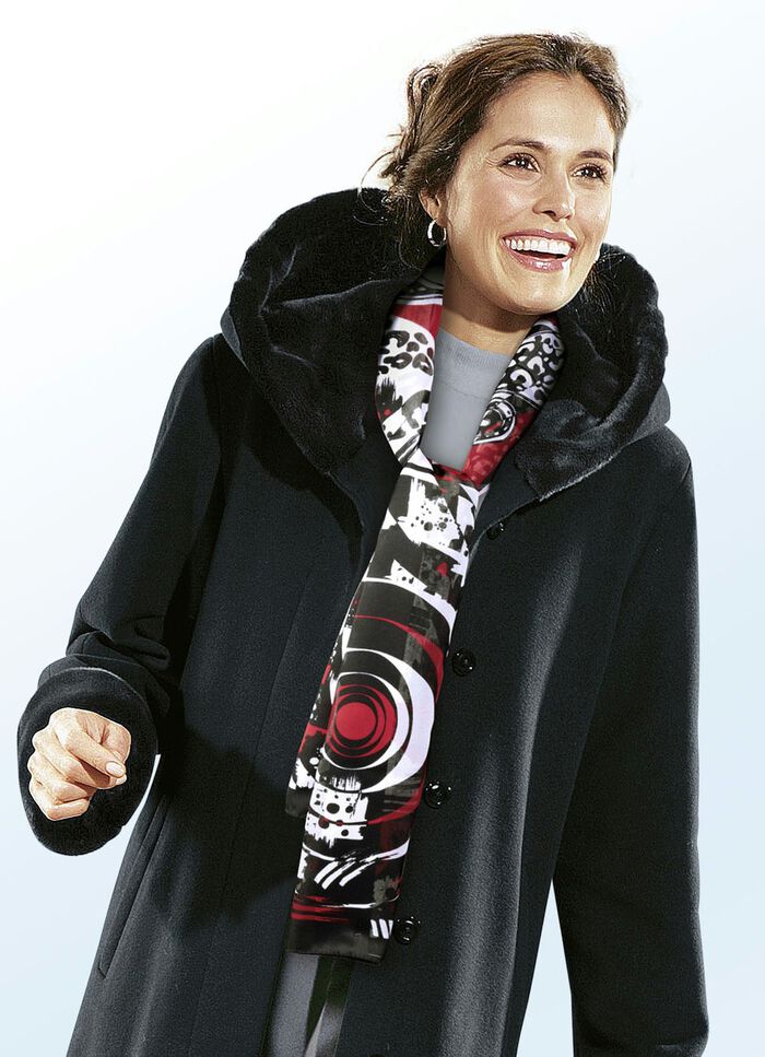 Scarf med fantasimönster 