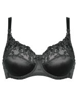 Naturana två-pack bygelbehå med tyllbroderi på framsidan 1X WEISS, 1X SCHWARZ