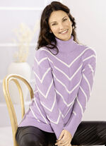 Jumper med V-stripe-design 