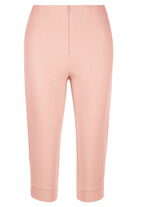 Capribyxor med bekv&auml;mt elastiskt midjeband APRICOT