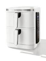 Digital varmluftsfritös med dubbel kammare “FryUP” VIT