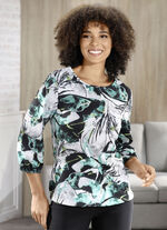 Blus med volanger 