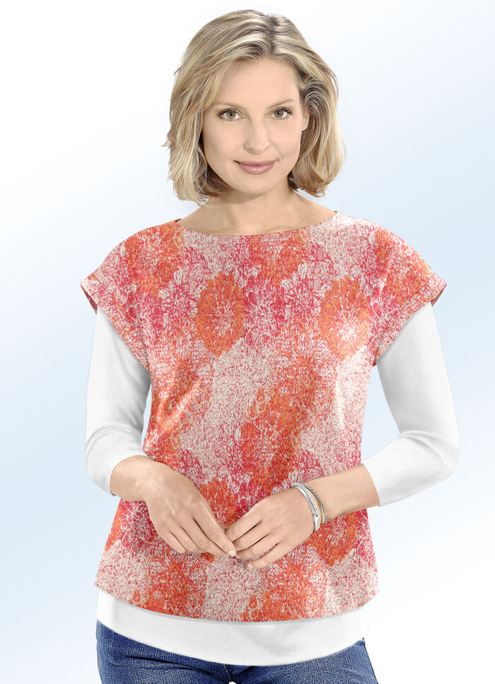 tröja i jacquarddesign HUMMER-ECRU