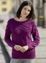 Tröja med cloquédesign