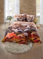 B&auml;ddset med kattungar i h&ouml;stl&ouml;vmotiv 