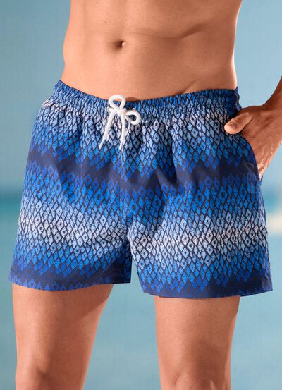 Badshorts med helt&auml;ckande design, mikrofiber 