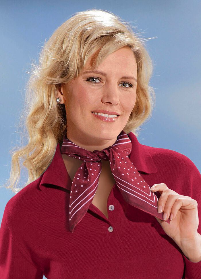 Nicki-halsduk med prickm&ouml;nster 