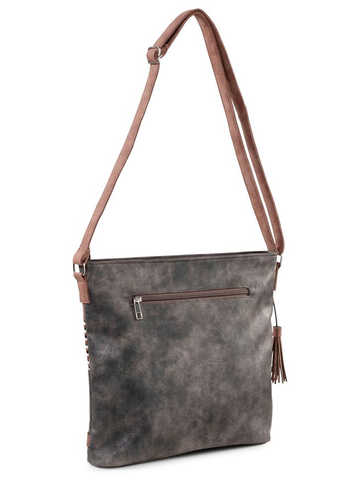 V&auml;ska med delvis glittrande fl&auml;tade detaljer 