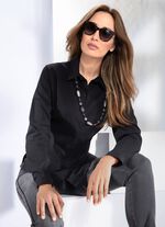 Blus med skjortkrage 