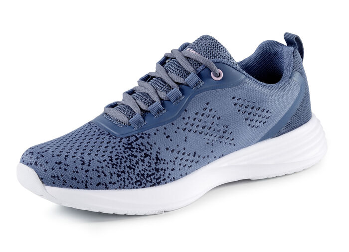 Sneakers med snörning gjorda av effektivt strukturerat textilmaterial, 
