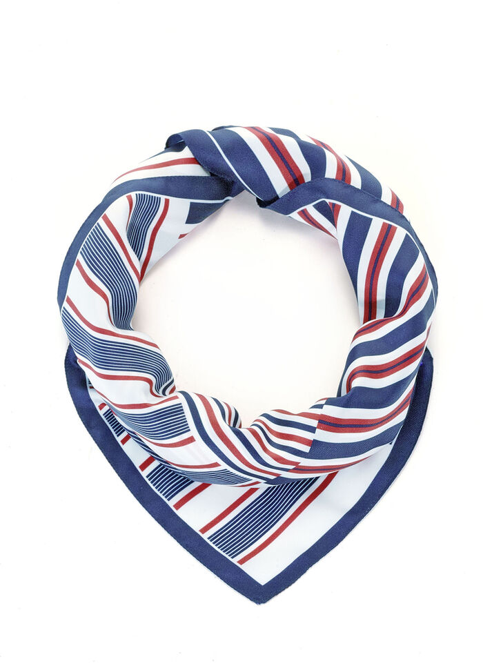 Halsduk med randig design 