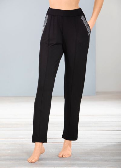 Byxor med ädelstensdekor 