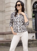 Blusjacka med st&aring;krage 