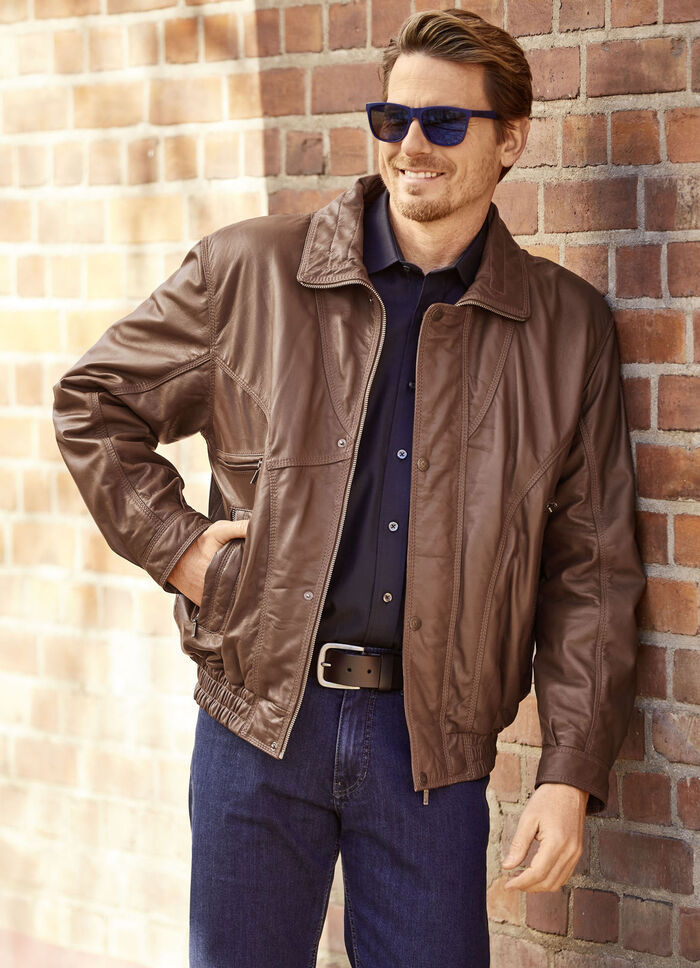 Skinnjacka i 3 färger KONJAK