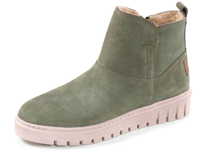 ELENA EDEN, varma damst&ouml;vlar, vinterskor, vidd H, med uttagbar fotb&auml;dd OLIV