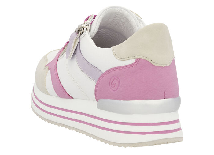 Remonte sneakers med snörning av nappaläder, 