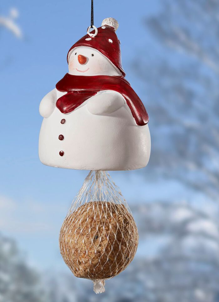 Fettbollsh&aring;llare "Snowman", gr&ouml;n halsduk 