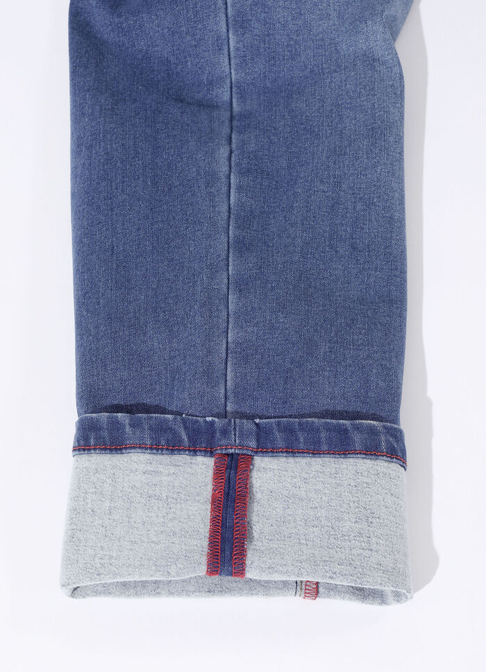 Värmande termojeans i 3 färger JEANSBLÅ