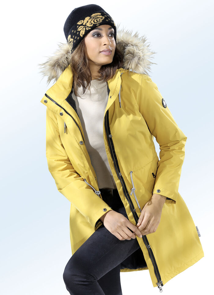 Kort kappa med 2-v&auml;gs dragkedja 