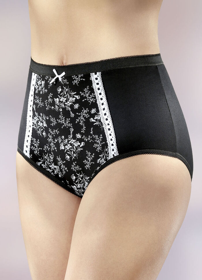Fyrapack trosor med blommigt tryck, 