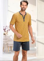 Shorty med fodrad knappsl&aring; 