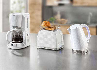 Russell Hobbs frukostserie Honeycomb i h&ouml;gglansig plast 