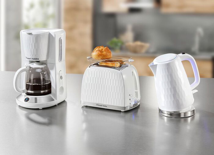 Russell Hobbs frukostserie Honeycomb i h&ouml;gglansig plast 