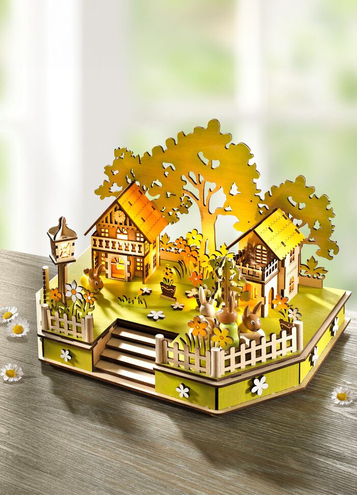 Batteridriven speldosa med belysning 