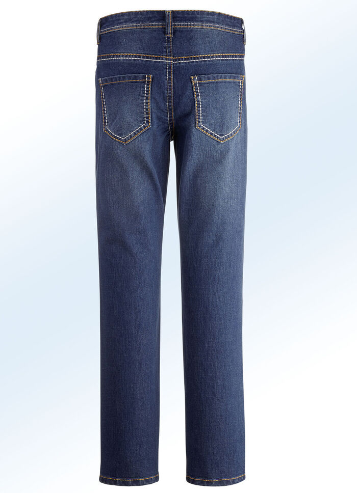 Jeans i 2 färger MÖRKBLÅ
