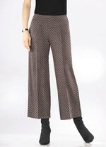 Culottes i bekväm slip-on form BEIGE-SVART-RÖD