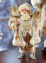 Handgjorda jultomten GOLD-SILBER-WEISS