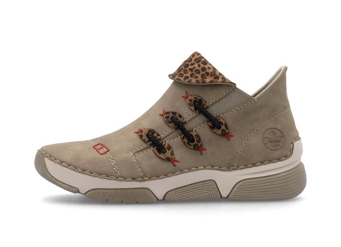 Rieker, trendiga damst&ouml;vlar, vinterskor, med dragkedja TAUPE-BRUN