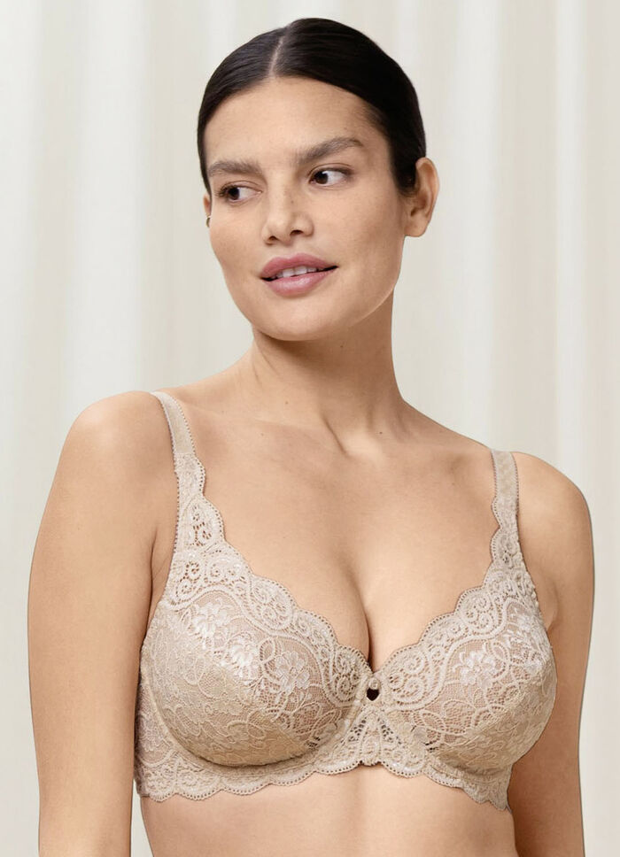 Triumph Amourette bygel-bh med elastisk spets PULVER