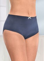 Paket med fem trosor med res&aring;r i midjan 