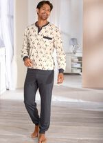 Tv&aring; paket pyjamas med knappsl&aring; och muddar 