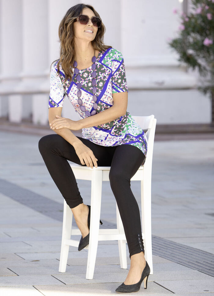 Leggings med effektiva metallplåtar SVART