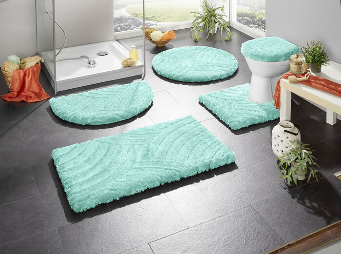 Barfota mjukt Magicsoft badrumsset LJUSBLÅ