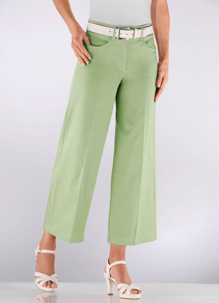 Culottes med trendiga vida ben 