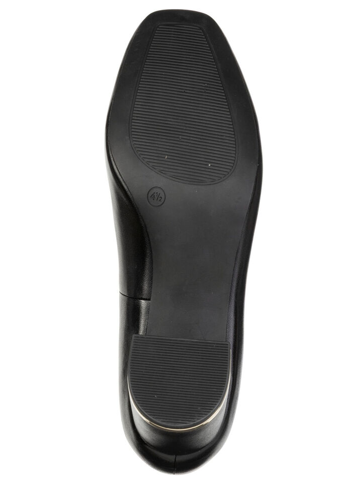 ELENA EDEN, eleganta dampumps, vidd G, med läderfoder SVART