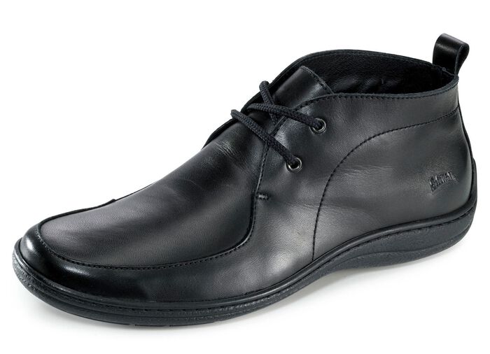 Skosko med sn&ouml;rning och avtagbar fotb&auml;dd SVART