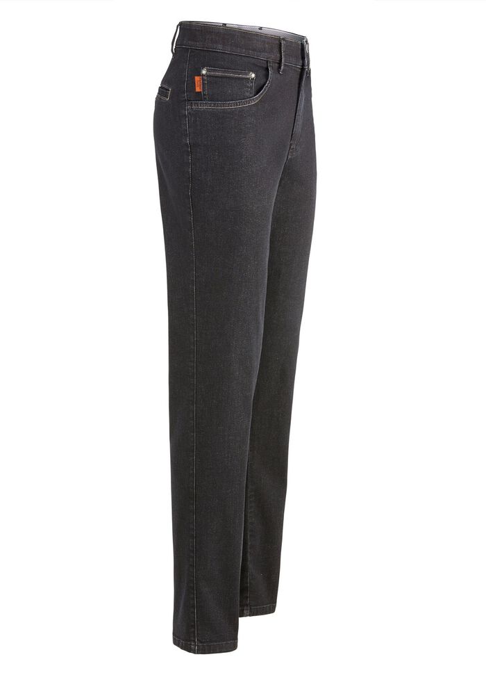 "Francesco Botti"-jeans med res&aring;r i midjan i 3 f&auml;rger ANTHRAZIT