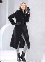 Kavaj med knappsl&aring; SVART